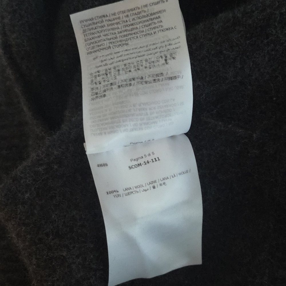 Moncler Dark Gray Patterned Sweater. Marked Large Best for Small Medium - Picture 12 of 13